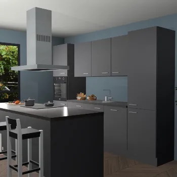 Onyxgrijze keuken Lima 25108