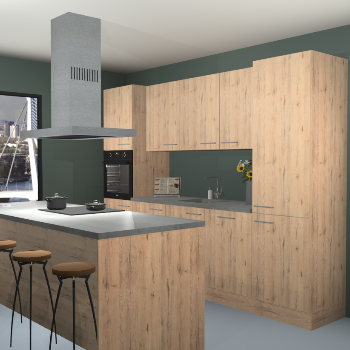 Madera natuur keuken Lima 25123