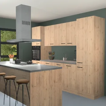 Madera natuur keuken Lima 25126