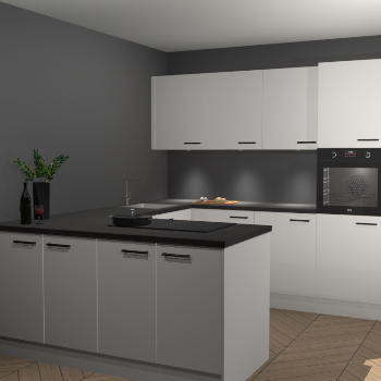 Zijdegrijze keuken Rosario 69530