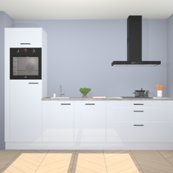 Sneeuwwitte hoogglans keuken Belize 41512