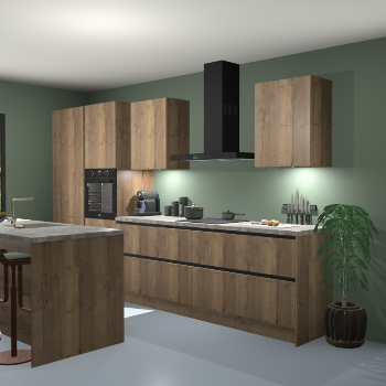 Greeploze Chocolade eiken keuken Spanje 56325