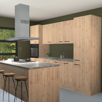 Madera natuur keuken Lima 25131