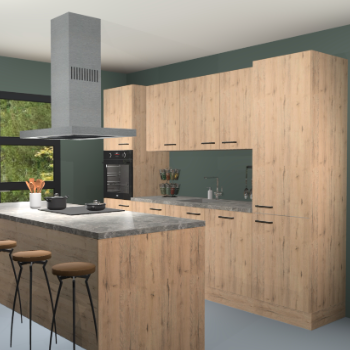 Madera natuur keuken Lima 25132