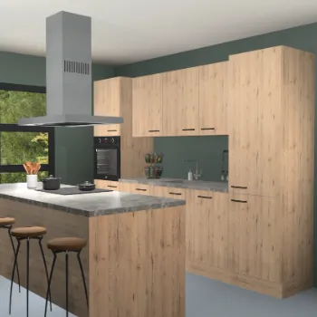 Madera natuur keuken Lima 25132