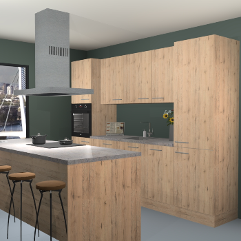 Madera natuur keuken Lima 25135