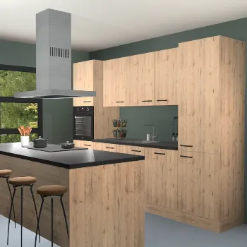 Madera natuur keuken Lima 25145