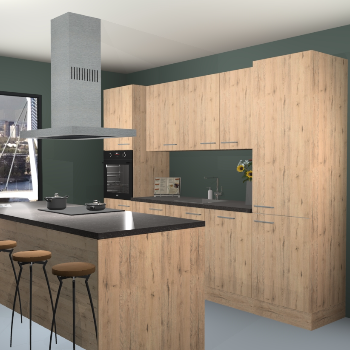Madera natuur keuken Lima 25148