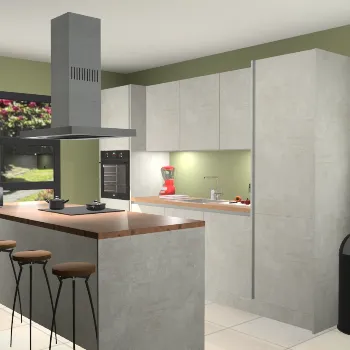 Greeploze beton opaal keuken Lima 25164