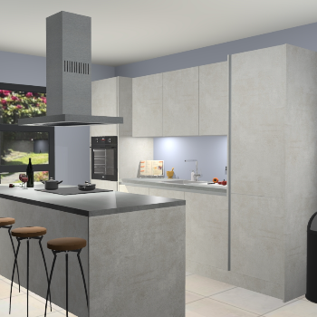 Greeploze beton opaal keuken Lima 25176