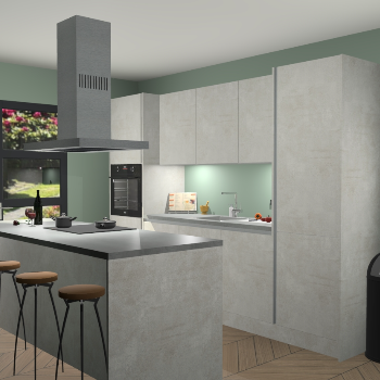 Greeploze beton opaal keuken Lima 25229