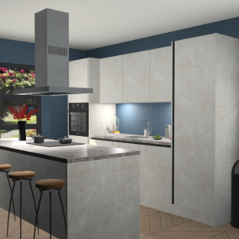Greeploze beton opaal keuken Lima 25236
