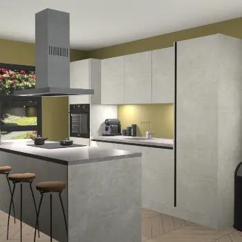 Greeploze beton opaal keuken Lima 25265