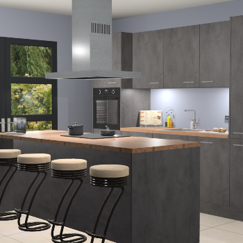 Beton antraciet keuken Lima 25280