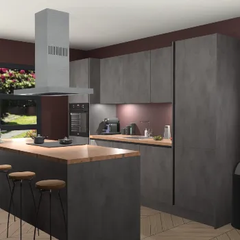 Greeploze beton antraciet keuken Lima 25284