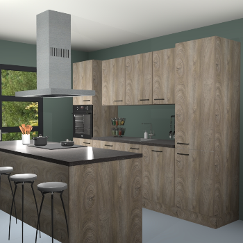 Cantaro eiken keuken Lima 25357