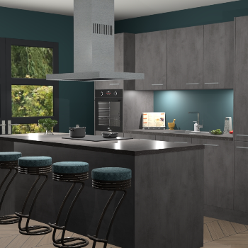 Beton antraciet keuken Lima 25292