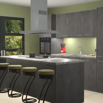 Beton antraciet keuken Lima 25310