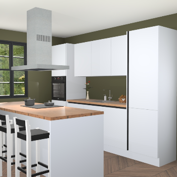 Greeploze Sneeuwwitte keuken Lima 25546