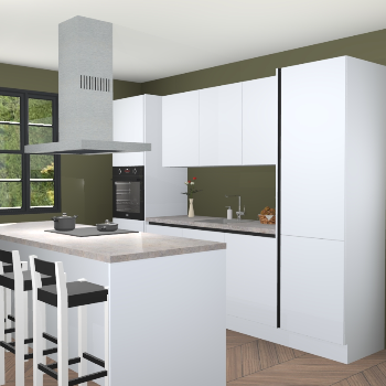 Greeploze Sneeuwwitte keuken Lima 25630