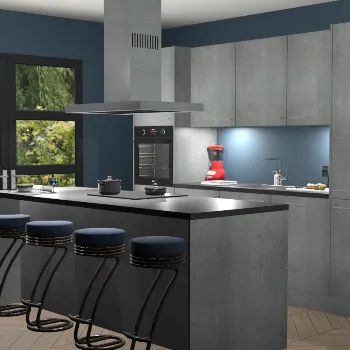 Beton parelgrijze keuken Lima 25571