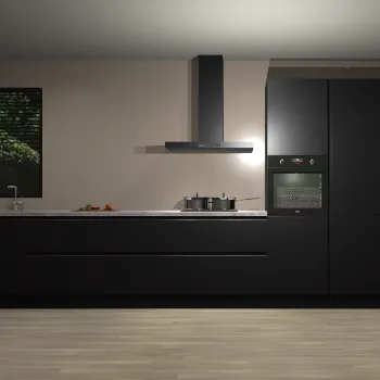 Zwarte greeploze keuken Simi 44817