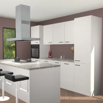 Zijdegrijze keuken Lima 25660