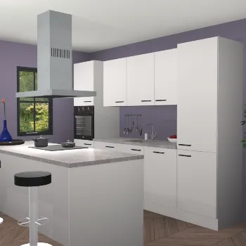 Zijdegrijze keuken Lima 25665