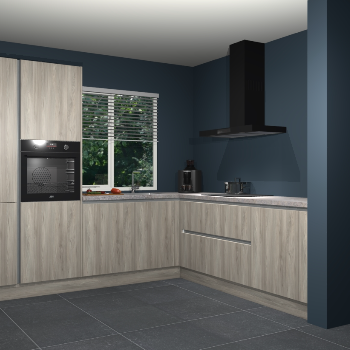 Vuren greeploze keuken India 42184