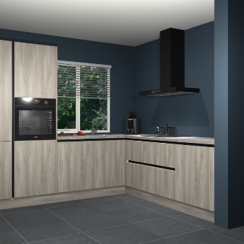 Vuren greeploze keuken India 42187