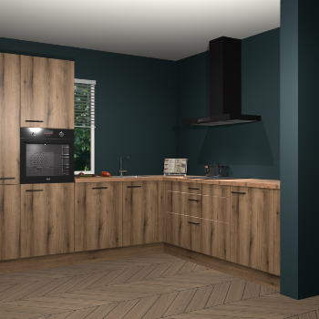 Goud eiken keuken India 42258