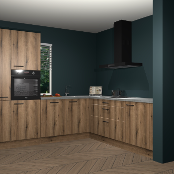 Goud eiken keuken India 42264