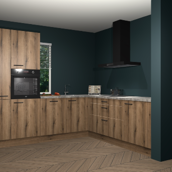 Goud eiken keuken India 42276