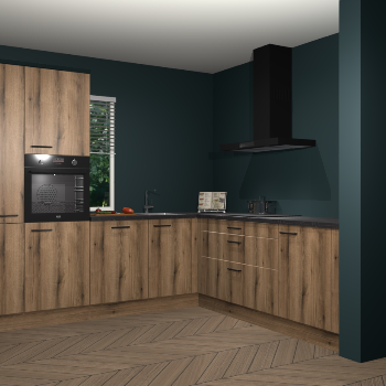 Goud eiken keuken India 42288