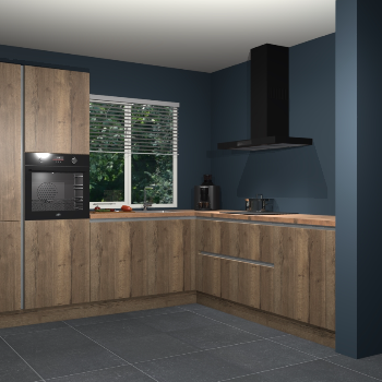 Chocolade eiken greeploze keuken India 42293