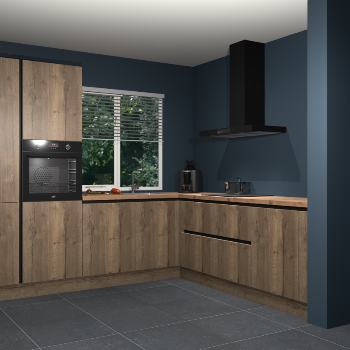 Chocolade eiken greeploze keuken India 42296