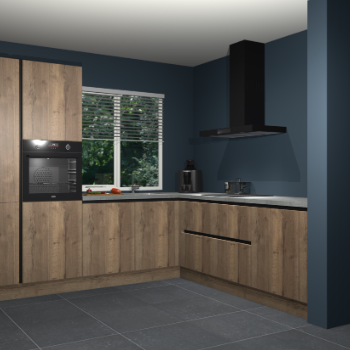 Chocolade eiken greeploze keuken India 42308