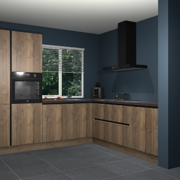 Chocolade eiken greeploze keuken India 42314