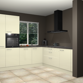 Magnolia hoogglans keuken India 42467