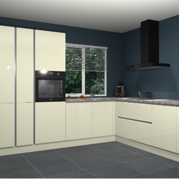 Magnolia hoogglans greeploze keuken India 42475