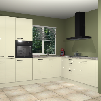 Magnolia hoogglans keuken India 42477