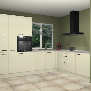 Magnolia hoogglans keuken India 42483