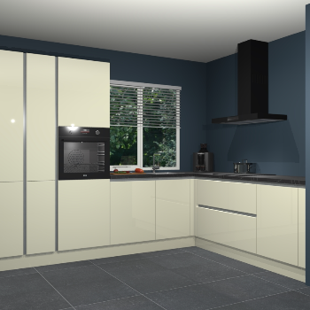 Magnolia hoogglans greeploze keuken India 42487