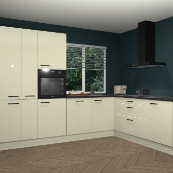 Magnolia hoogglans keuken India 42488