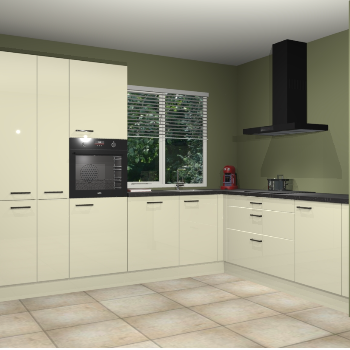 Magnolia hoogglans keuken India 42489