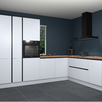 Sneeuwwitte greeploze keuken India 50988