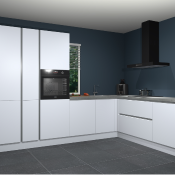 Sneeuwwitte greeploze keuken India 50997