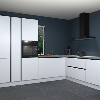 Sneeuwwitte greeploze keuken India 51000