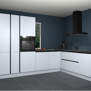 Sneeuwwitte greeploze keuken India 51024