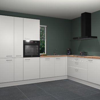 Zijdegrijze keuken India 51094